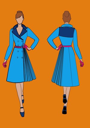 Концепция формы для авиакомпании Победа в стиле smart casual «Нимбус»