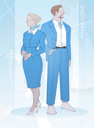 Концепт униформы авиакомпании "Победа"