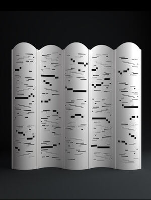 The Screen an object of art "Birch grove"