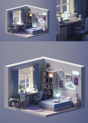 3D room