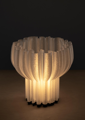 Honeysuckle — typographic lamp created on a 3D printer