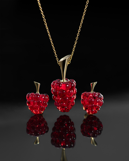 Jewelry set "Raspberry"