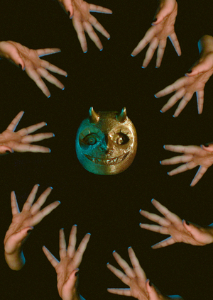 Комплект из двух колец-талисманов «ЧЁРТ!»