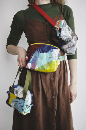 Поясные сумки из сплавленных пакетов