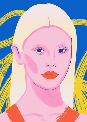 Женщины ужаса. Серия портретов актрис популярных хорроров.