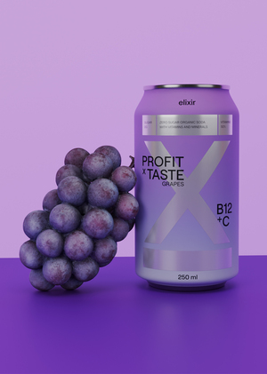 Дизайн упаковки витаминизированной газировки Elixir