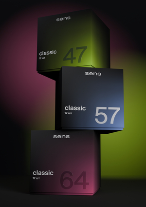 Упаковка презервативов sens