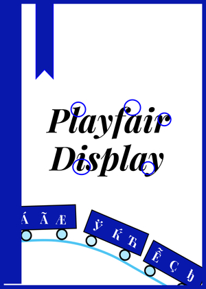 Лендинг о шрифте Playfair Display