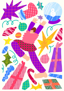 Серия праздничных открыток для «Газпром нефть»