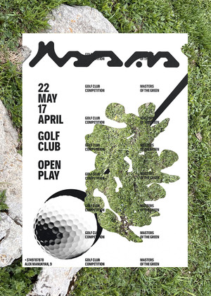 Masters of the Green (M—N)
Рекламный плакат для турнира по гольфу