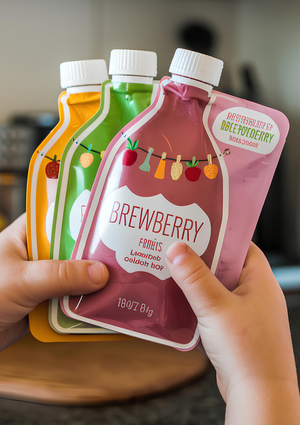 Бренд смесей для напитков BREWBERRY глазами AI