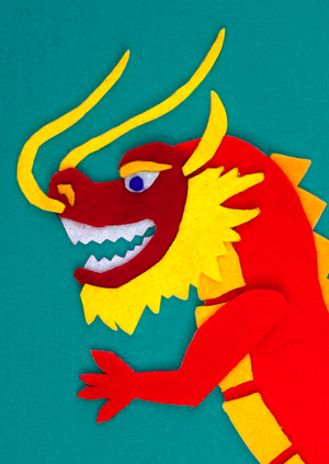 Праздничные иллюстрации из фетра