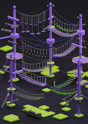 Веревочный парк «ParkWood» с применением нейросетей