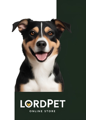 Интернет-магазин производства корма для собак "LordPet" глазами AI