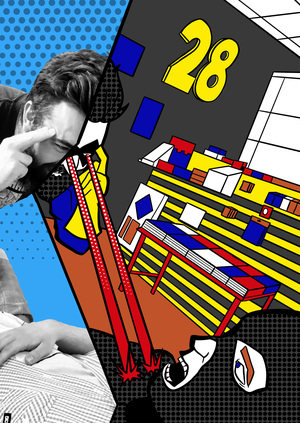 Календарь для магазина комиксов «Двадцать восьмой»