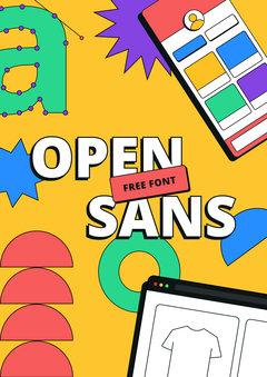 Одностраничный сайт о шрифте Open Sans
