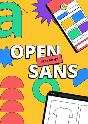 Одностраничный сайт о шрифте Open Sans