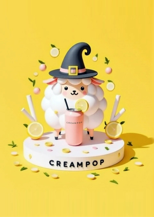 Ребрендинг лимонада Creampop с помощью нейросетей