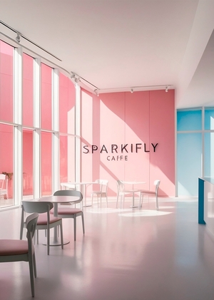 Ребрендинг веганской кофейни Sparkifly нейросетями