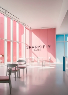 Ребрендинг веганской кофейни Sparkifly нейросетями